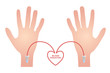 © gritsalak - blood donation vector with arm