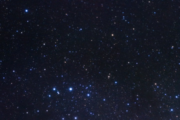 starry night sky, milky way galaxy with stars and space dust in the universe, long exposure photogra