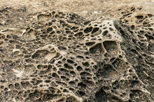 Rocky Ground Texture With Many Holes