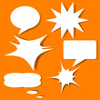 © Wongjogja - cartoon style bubble speech quote box banner icon flyer illustration icon  set isolated backgorund