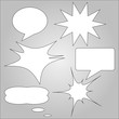 © Wongjogja - cartoon style bubble speech quote box banner icon flyer illustration icon  set isolated backgorund