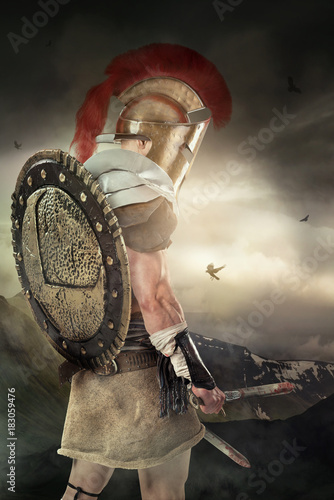 Naklejki Gladiator ancient-soldier-or-gladiator