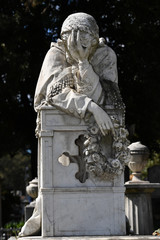 Wall Mural - English Cemetery in Florence wonderful statues