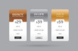 © Manovector - Vector of pricing table design template for website and application.