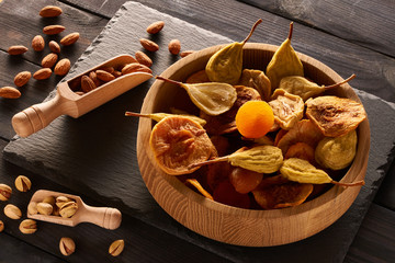 Sticker - Dried fruits and nuts on slate plate