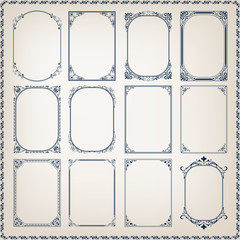 Sticker - set of vintage frame