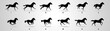 Horse Run cycle, Animation, Sprites, Sprites sheets, Animation frames, sequence, 