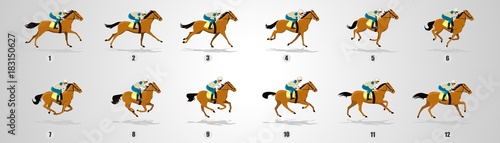 Horse Run cycle, Animation, Sprites, Sprites sheets, Animation frames ...