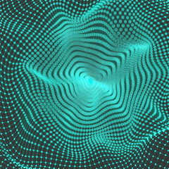 Wall Mural - lattice structure. science or technology background. graphic design. 3d grid surface. abstract vecto