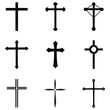 crosses icon set
