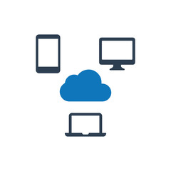 Wall Mural - Cloud Computing Icon