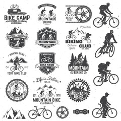 Wall Mural - mountain biking collection. vector illustration.