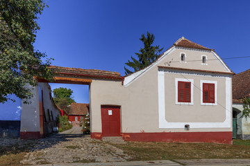 Poster - traditional house in Viscri village, Romania