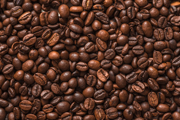 Coffee beans background