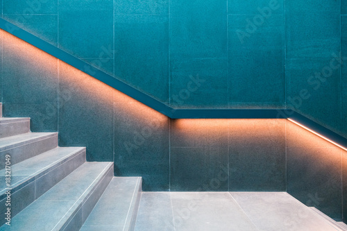 Plakat Podświetlany projekt schodów
