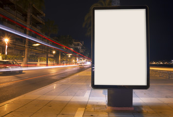 Blank advertisement mock up