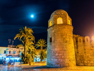 Canvas Print - The Great Mosque of Sousse at night. Tunisia