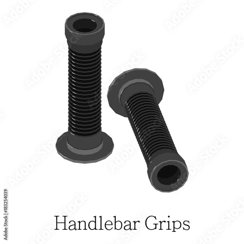 Fotografija  Grip handlebar icon, isometric 3d style