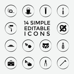 Poster - Set of 14 repair filled icons