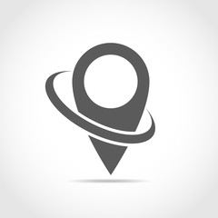 Wall Mural - map point icon. vector illustration.