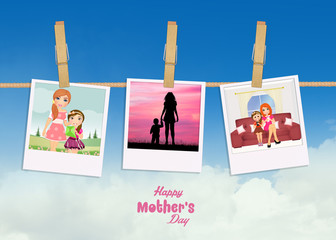 Canvas Print - pictures of family for mother's day