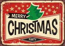 Merry Christmas Vintage Sign
