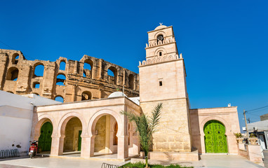 Poster - Mosque and Amphitheatre of El Jem, Tunisia