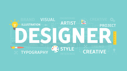 Designer concept illustration.