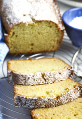 Wall Mural - Lemon pound cake.