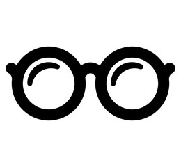 Poster - glasses icon on white background