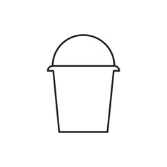 Sticker - bucket icon illustration