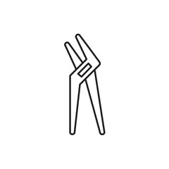 Wall Mural - pliers icon illustration