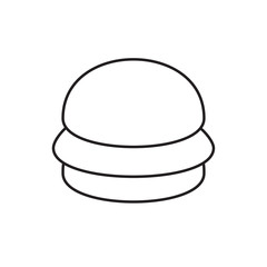 Poster - burger icon illustration