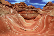 The Wave Navajo Sand Formation In Arizona USA