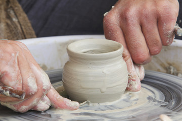 hands of a potter