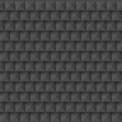 Wall Mural - black abstract 3d geometric seamless pattern of squares