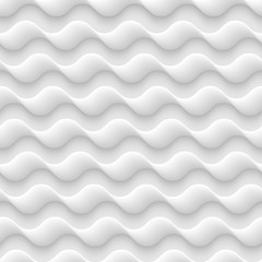 Wall Mural - white seamless texture,pattern of abstract waves