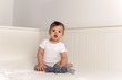© saulich84 - boy baby t-shirt lies under a blanket