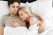 © Drobot Dean - Portrait of calm handsome couple sleeping in bed