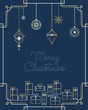 Christmas and New Year background, holiday card