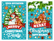 Merry Christmas vector holidays greeting card