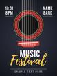 Acoustic music festival poster