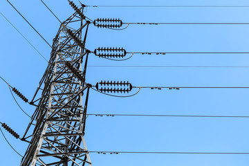 Wall Mural - high voltage post or high voltage tower