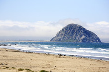 Morro Rock In San Luis Obispo Beach