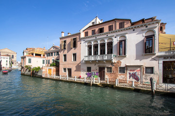 Poster - Small venetian canal, Venice, Italy