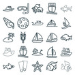 © HN Works - Set of 25 ocean outline icons