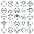 © HN Works - Set of 25 expression outline icons