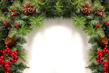 Typical Christmas decorative garland