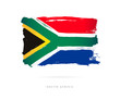 Flag of South Africa. Abstract concept