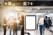 © Thaspol - blank advertising billboard at airport